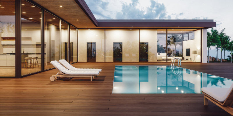 Pool Deck in Lake Como, New Jersey